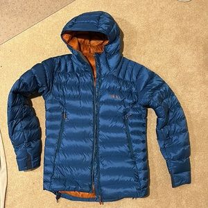 Rab Electron Pro down jacket - men’s medium, ink color